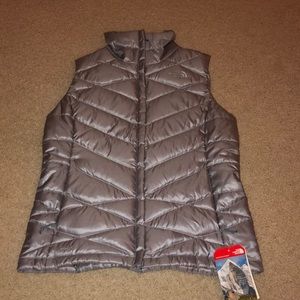 Silver Northface vest